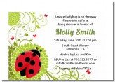 Ladybug - Baby Shower Petite Invitations