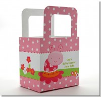 Modern Ladybug Pink - Personalized Birthday Party Favor Boxes