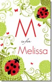 Ladybug - Personalized Baby Shower Nursery Wall Art