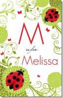 Ladybug - Personalized Baby Shower Nursery Wall Art