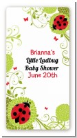 Ladybug - Custom Rectangle Baby Shower Sticker/Labels