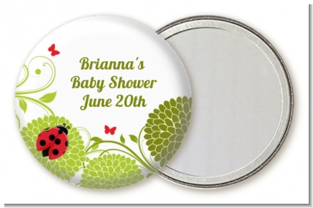 Ladybug - Personalized Baby Shower Pocket Mirror Favors