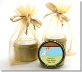 Lamb & Giraffe - Baby Shower Gold Tin Candle Favors