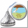 Lamb & Giraffe - Hershey Kiss Baby Shower Sticker Labels thumbnail