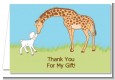 Lamb & Giraffe - Baby Shower Thank You Cards thumbnail