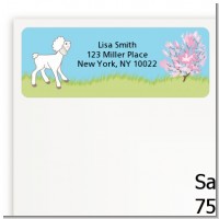 Lamb & Giraffe - Baby Shower Return Address Labels