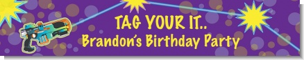 Laser Tag - Personalized Birthday Party Banners