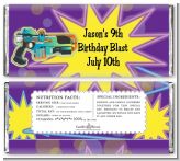 Laser Tag - Personalized Birthday Party Candy Bar Wrappers