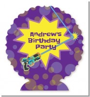 Laser Tag - Personalized Birthday Party Centerpiece Stand