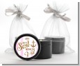 Last Sail Before The Veil Glitter - Bridal Shower Black Candle Tin Favors thumbnail