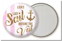 Last Sail Before The Veil Glitter - Personalized Bridal Shower Pocket Mirror Favors