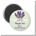 Lavender Flowers - Personalized Bridal Shower Magnet Favors thumbnail