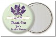 Lavender Flowers - Personalized Bridal Shower Pocket Mirror Favors thumbnail