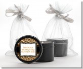 Leopard & Zebra Print - Birthday Party Black Candle Tin Favors