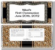 Leopard & Zebra Print - Personalized Birthday Party Candy Bar Wrappers thumbnail
