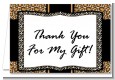 Leopard & Zebra Print - Birthday Party Thank You Cards thumbnail