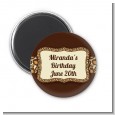 Leopard Brown - Personalized Birthday Party Magnet Favors thumbnail