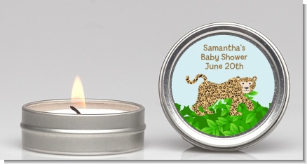 Leopard - Baby Shower Candle Favors