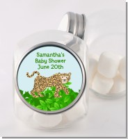Leopard - Personalized Baby Shower Candy Jar