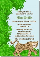 Leopard - Baby Shower Invitations