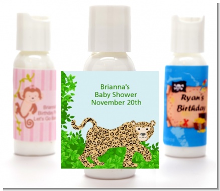 Leopard - Personalized Baby Shower Lotion Favors