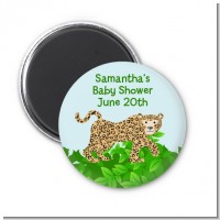 Leopard - Personalized Baby Shower Magnet Favors