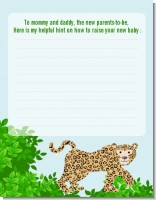 Leopard - Baby Shower Notes of Advice