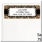 Leopard & Zebra Print - Birthday Party Return Address Labels