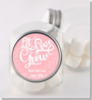 Let Love Grow - Personalized Bridal Shower Candy Jar