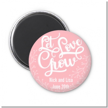 Let Love Grow - Personalized Bridal Shower Magnet Favors