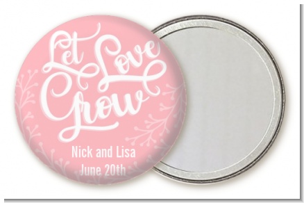 Let Love Grow - Personalized Bridal Shower Pocket Mirror Favors