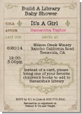Library Card - Baby Shower Invitations