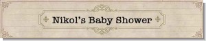 Library Card - Personalized Baby Shower Banners
