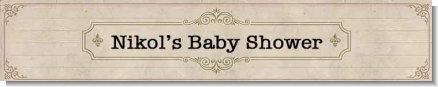 Library Card - Personalized Baby Shower Banners