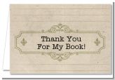 Library Card - Baby Shower Thank You Cards