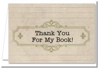 Library Card - Baby Shower Thank You Cards