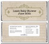 Library Card - Personalized Baby Shower Candy Bar Wrappers