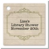 Library Card - Personalized Baby Shower Card Stock Favor Tags
