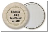 Library Card - Personalized Baby Shower Pocket Mirror Favors