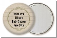 Library Card - Personalized Baby Shower Pocket Mirror Favors