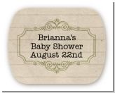 Library Card - Personalized Baby Shower Rounded Corner Stickers