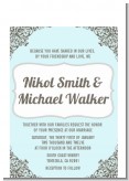 Light Blue & Grey - Bridal Shower Petite Invitations