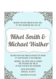 Light Blue & Grey - Bridal Shower Petite Invitations thumbnail