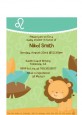 Lion | Leo Horoscope - Baby Shower Petite Invitations thumbnail