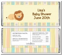 Lion - Personalized Baby Shower Candy Bar Wrappers