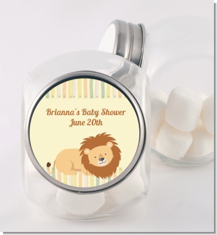 Lion - Personalized Baby Shower Candy Jar