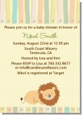 Lion - Baby Shower Invitations