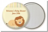 Lion - Personalized Baby Shower Pocket Mirror Favors