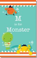 Little Monster - Personalized Baby Shower Nursery Wall Art