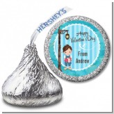 Little Boy - Hershey Kiss Valentines Day Sticker Labels